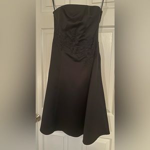 White House Black Market brand, size 4 black strapless dress